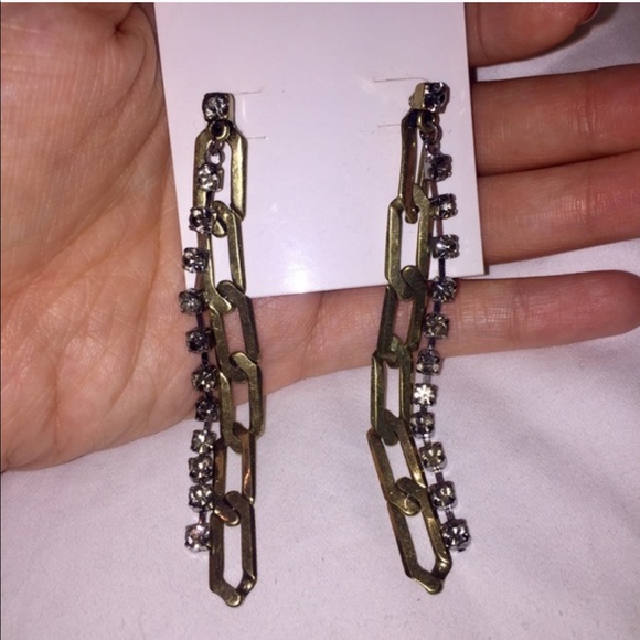 BCBGeneration Brass Chainlink Dangling Earrings - Picture 4 of 4